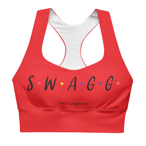 Swagg Extravaganza (sitcom red limited edition) Longline sports bra